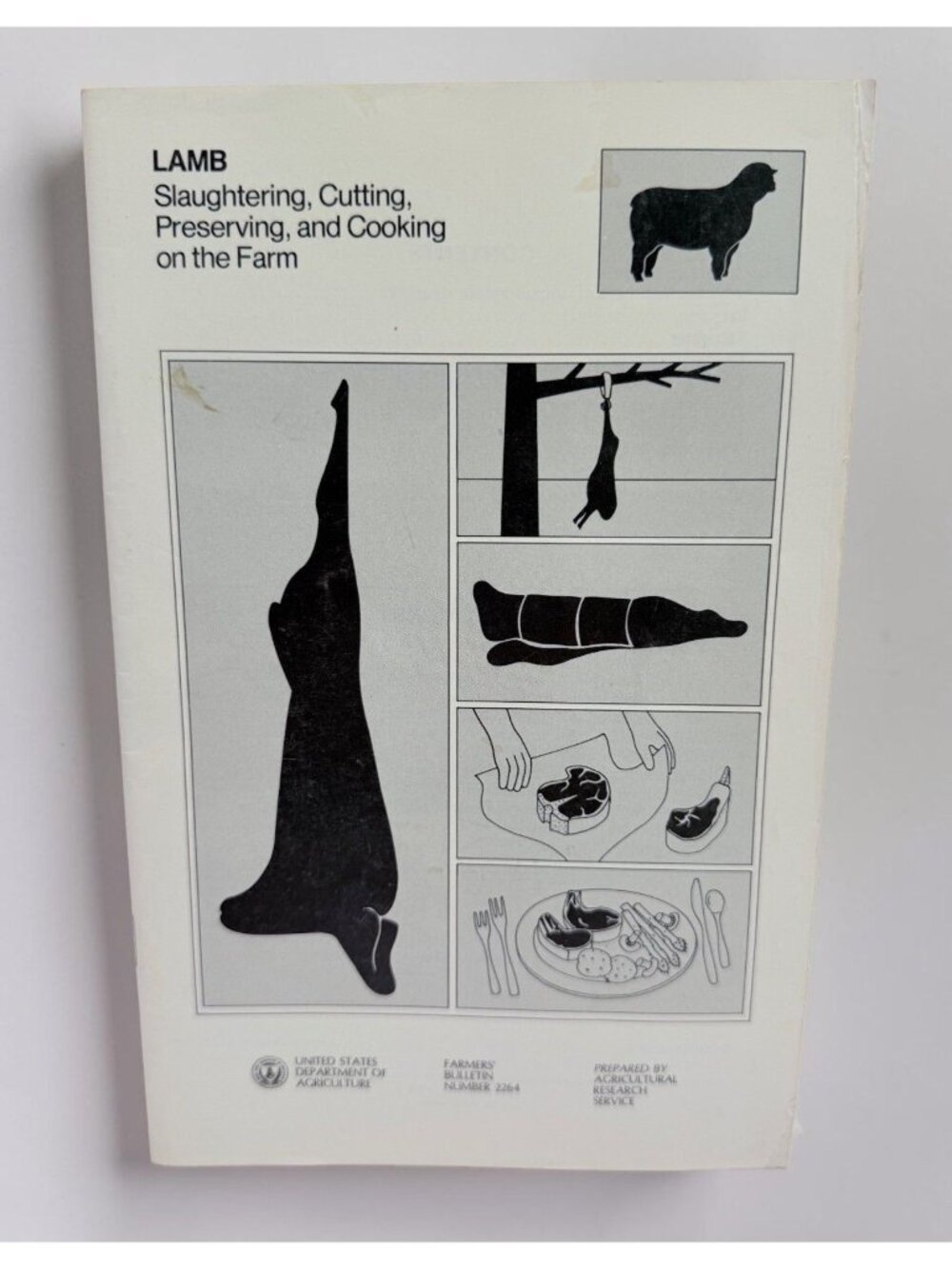 Vintage USDA Farmers Bulletin Lamb Slaughtering Cutting Preserving Cooking 1977